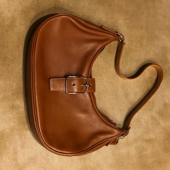 *SALE* COACH Cognac Leather Shoulder Bag - Picture 6 of 6